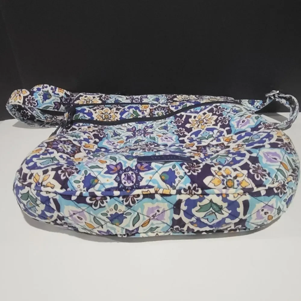 Vera Bradley Blue, Black & Purple Floral Shoulder Bag - Picture 2 of 8